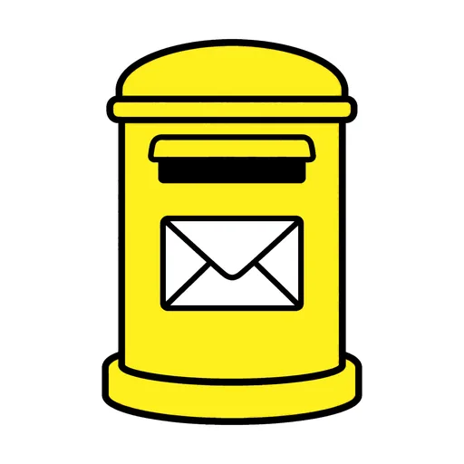 Pictograma de correo (ocio, música y tecnología) para SAAC y logopedia