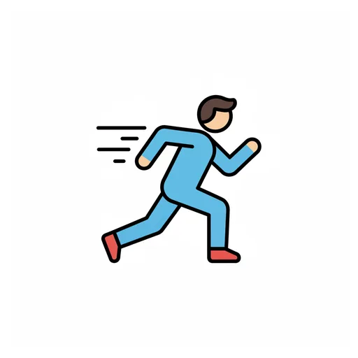 Pictograma de correr (acciones y verbos) para SAAC y logopedia