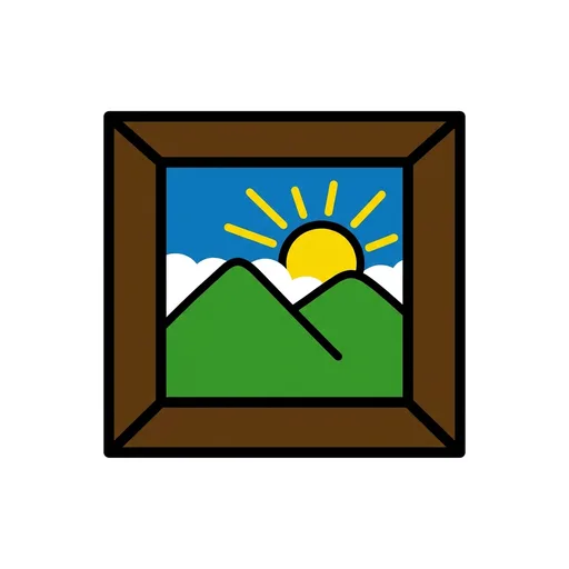 Pictograma de cuadro (casa y hogar) para SAAC y logopedia