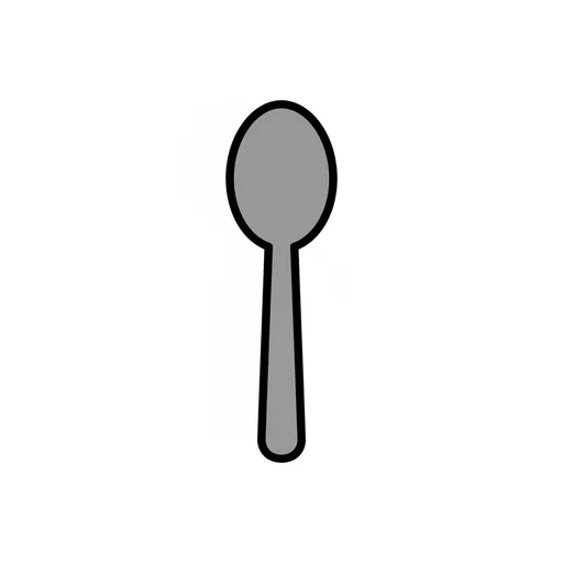 Pictograma de cuchara (casa y hogar) para SAAC y logopedia