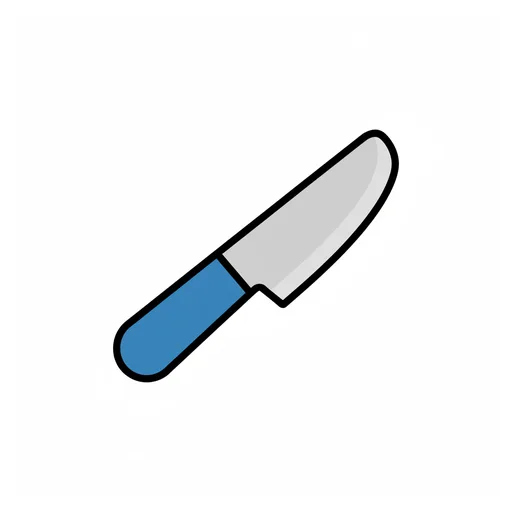 Pictograma de cuchillo (casa y hogar) para SAAC y logopedia