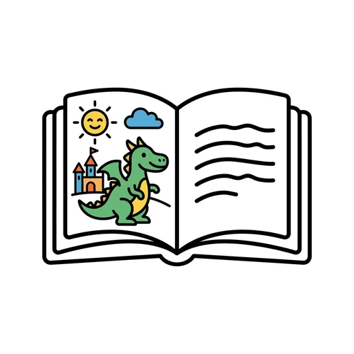 Pictograma de cuento (colegio, números y colores) para SAAC y logopedia