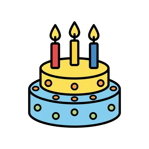 Pictograma de cumpleaños (tiempo, naturaleza y fiestas) para SAAC y logopedia