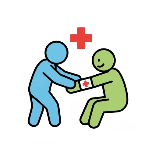 Pictograma de curar (cuerpo y salud) para SAAC y logopedia