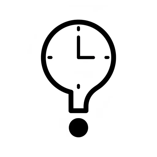 Pictograma de cuándo (palabras y comunicación) para SAAC y logopedia