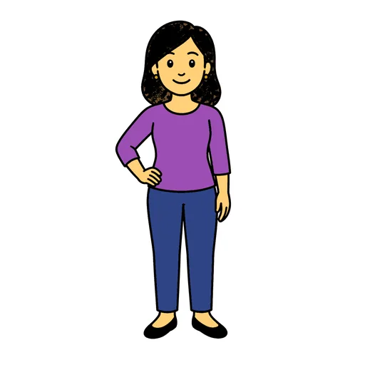 Pictograma de dama (familia y profesiones) para SAAC y logopedia