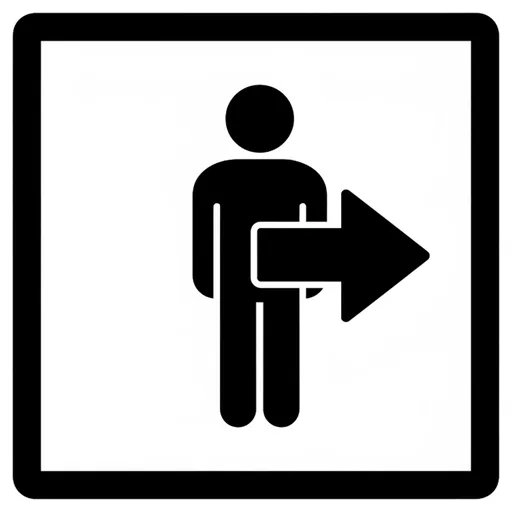 Pictograma de delante (palabras y comunicación) para SAAC y logopedia