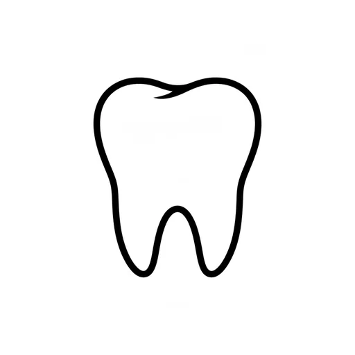 Pictograma de diente (cuerpo y salud) para SAAC y logopedia