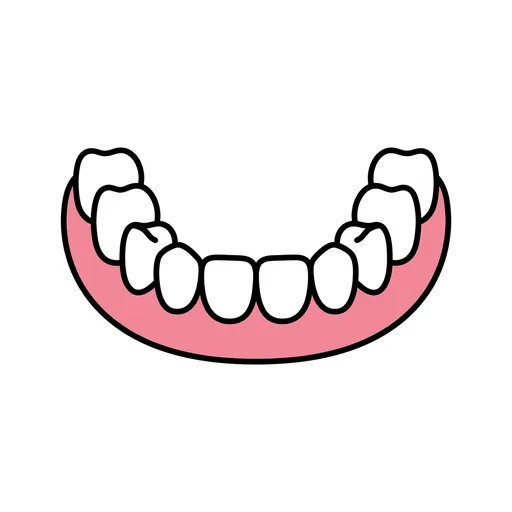 Pictograma de dientes (cuerpo y salud) para SAAC y logopedia
