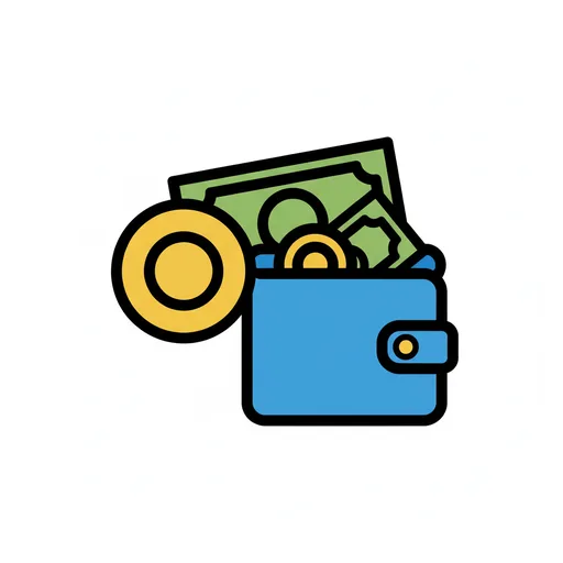 Pictograma de dinero (objetos cotidianos) para SAAC y logopedia