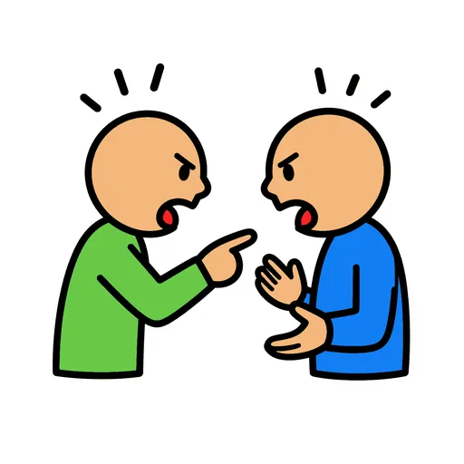 Pictograma de discusión (palabras y comunicación) para SAAC y logopedia