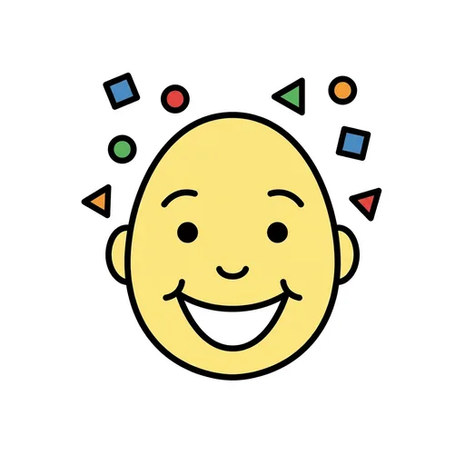Pictograma de divertido (emociones y sentimientos) para SAAC y logopedia