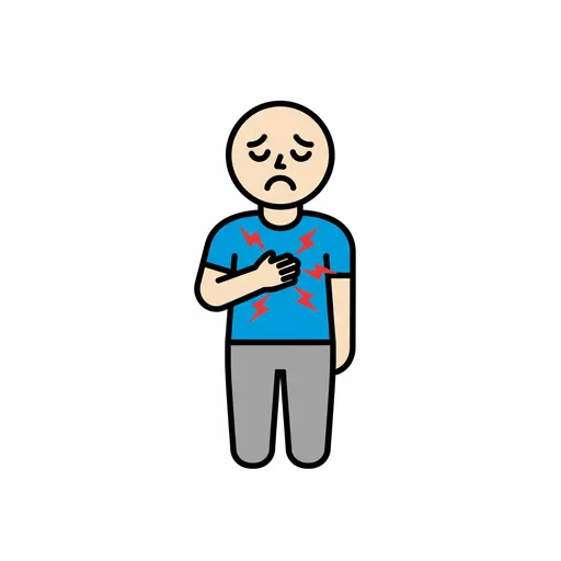 Pictograma de dolor (cuerpo y salud) para SAAC y logopedia