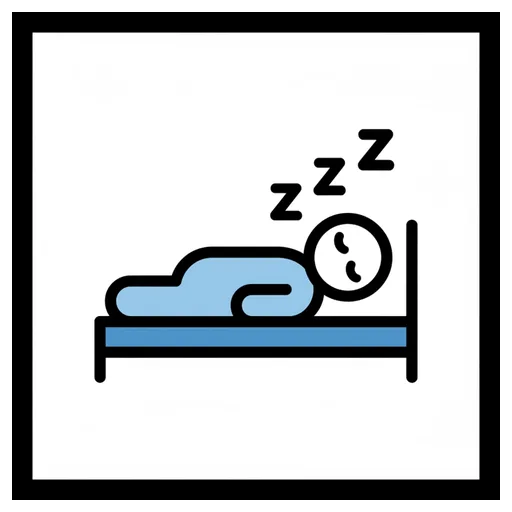 Pictograma de dormir (acciones y verbos) para SAAC y logopedia