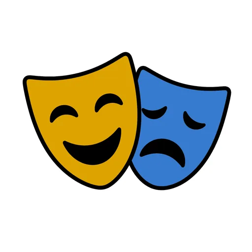 Pictograma de drama (ocio, música y tecnología) para SAAC y logopedia