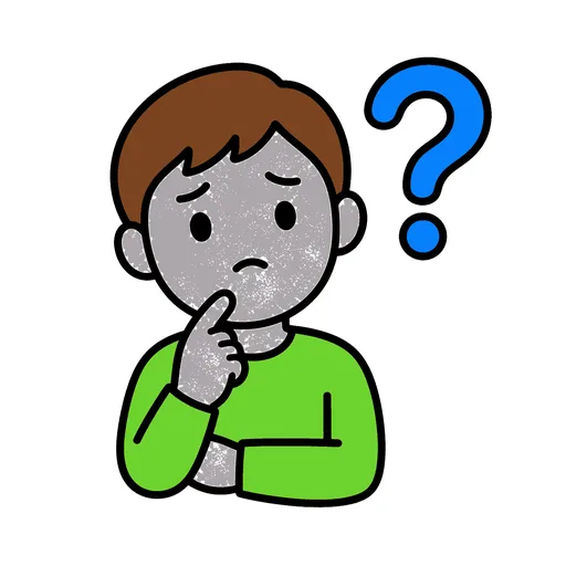 Pictograma de duda (emociones y sentimientos) para SAAC y logopedia