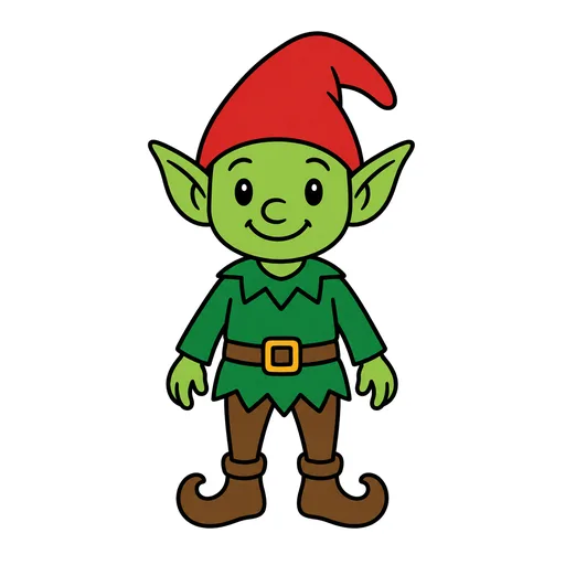 Pictograma de duende (ocio, música y tecnología) para SAAC y logopedia