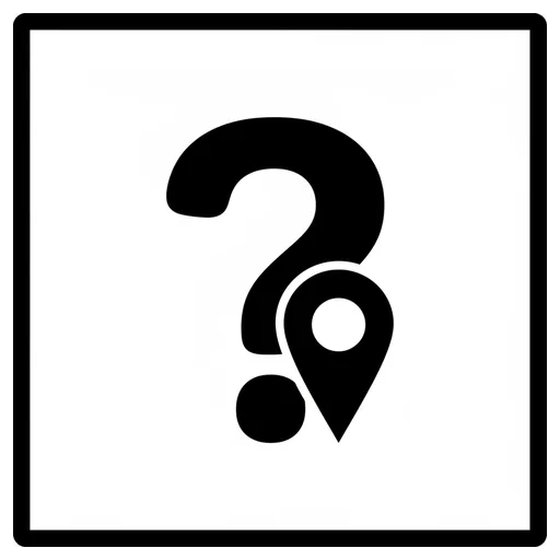 Pictograma de dónde (palabras y comunicación) para SAAC y logopedia