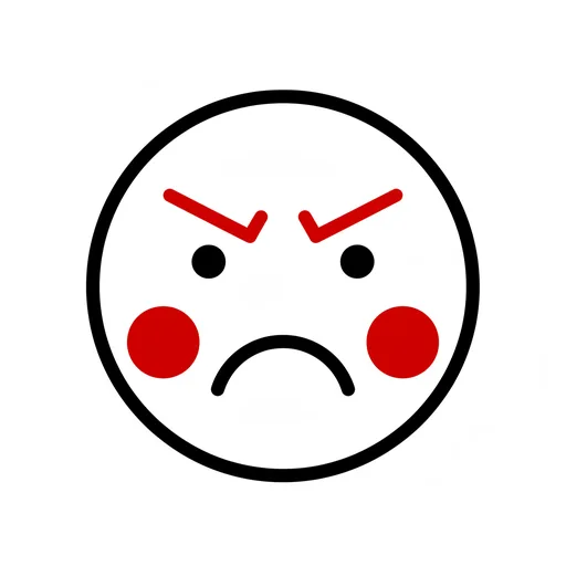 Pictograma de enfadado (emociones y sentimientos) para SAAC y logopedia