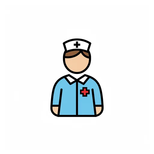 Pictograma de enfermera (cuerpo y salud) para SAAC y logopedia