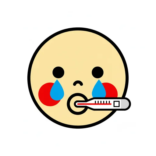 Pictograma de enfermo (emociones y sentimientos) para SAAC y logopedia