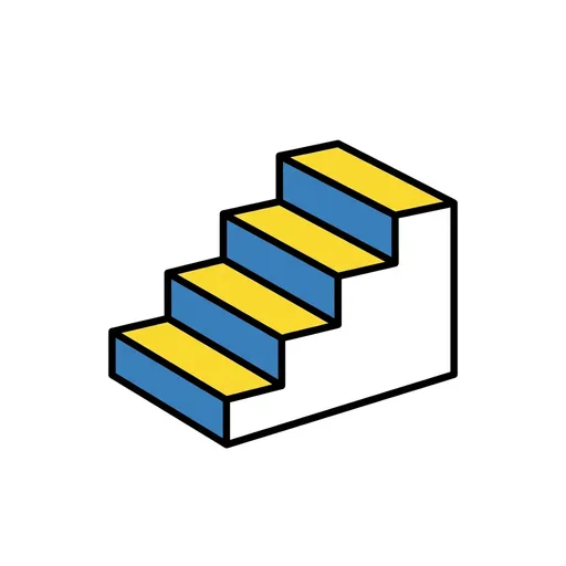 Pictograma de escaleras (objetos cotidianos) para SAAC y logopedia