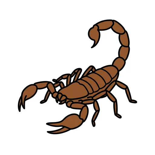 Pictograma de escorpión (animales) para SAAC y logopedia