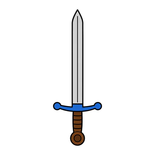 Pictograma de espada (objetos cotidianos) para SAAC y logopedia