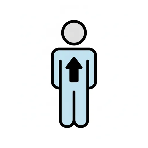 Pictograma de espalda (cuerpo y salud) para SAAC y logopedia