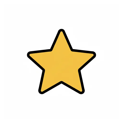 Pictograma de estrella (tiempo, naturaleza y fiestas) para SAAC y logopedia