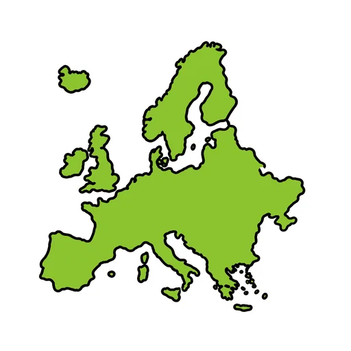 Pictograma de Europa (lugares y transporte) para SAAC y logopedia