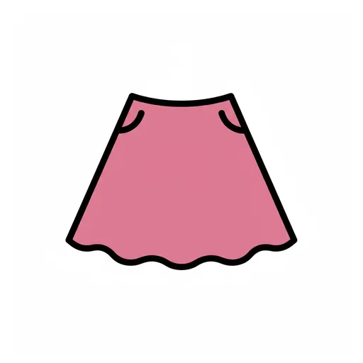 Pictograma de falda (ropa y complementos) para SAAC y logopedia
