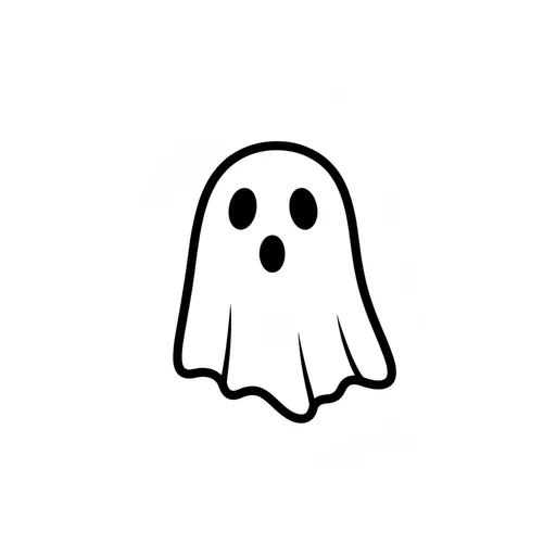 Pictograma de fantasma (tiempo, naturaleza y fiestas) para SAAC y logopedia