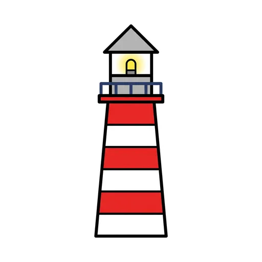 Pictograma de faro (objetos cotidianos) para SAAC y logopedia