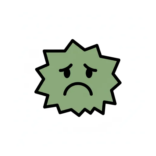 Pictograma de feo (emociones y sentimientos) para SAAC y logopedia