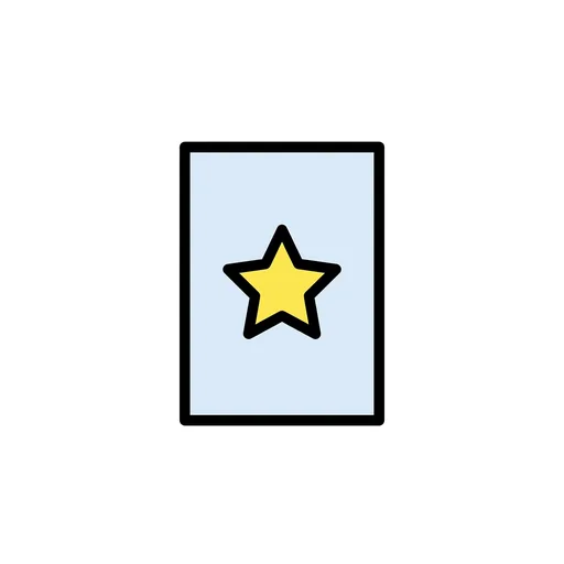 Pictograma de ficha (colegio, números y colores) para SAAC y logopedia