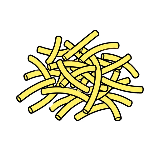 Pictograma de fideo (comida y bebida) para SAAC y logopedia
