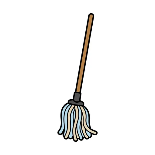 Pictograma de fregona (objetos cotidianos) para SAAC y logopedia