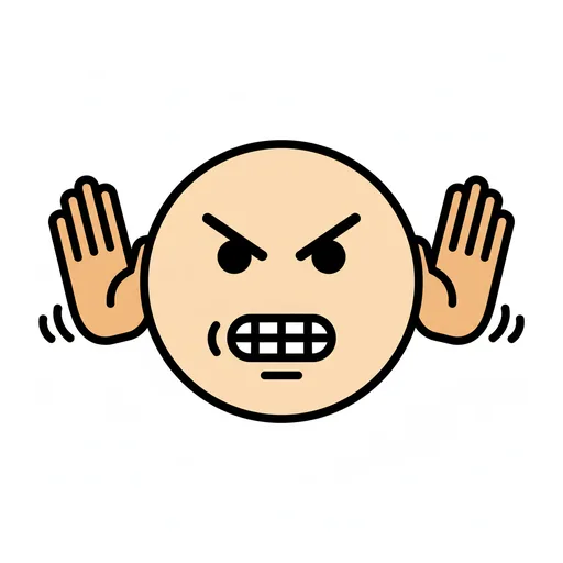 Pictograma de frustrado (emociones y sentimientos) para SAAC y logopedia