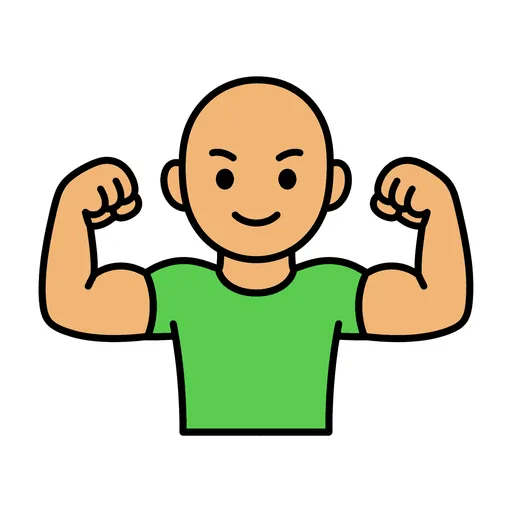 Pictograma de fuerte (emociones y sentimientos) para SAAC y logopedia