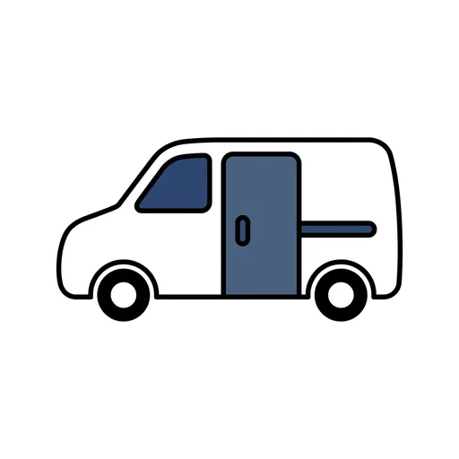 Pictograma de furgoneta (lugares y transporte) para SAAC y logopedia