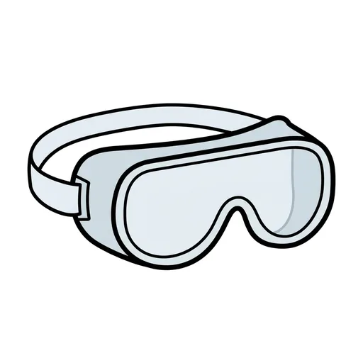 Pictograma de gafas de seguridad (colegio, números y colores) para SAAC y logopedia