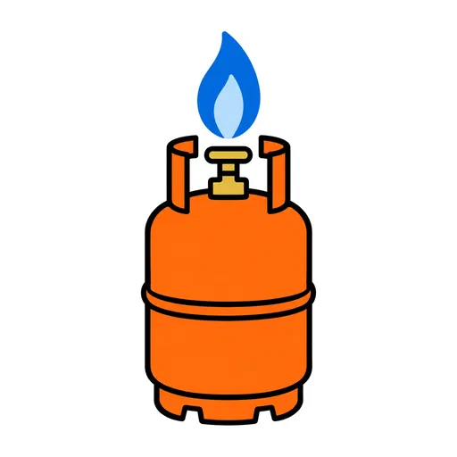 Pictograma de gas (tiempo, naturaleza y fiestas) para SAAC y logopedia