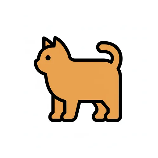 Pictograma de gato (animales) para SAAC y logopedia