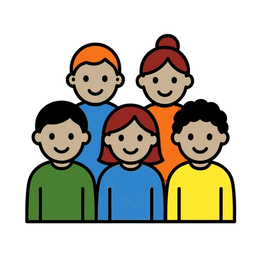 Pictograma de gente (familia y profesiones) para SAAC y logopedia
