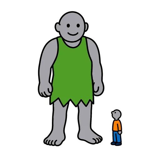 Pictograma de gigante (ocio, música y tecnología) para SAAC y logopedia