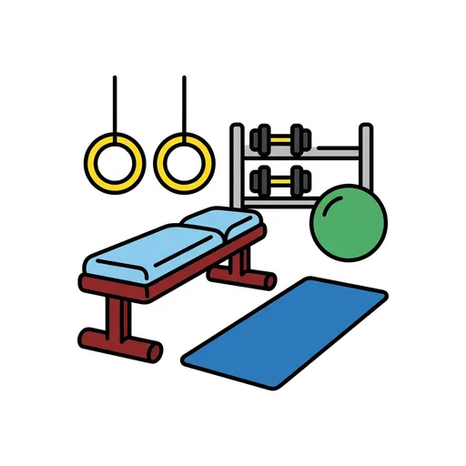 Pictograma de gimnasio (objetos cotidianos) para SAAC y logopedia