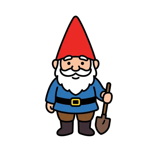 Pictograma de gnomo (ocio, música y tecnología) para SAAC y logopedia