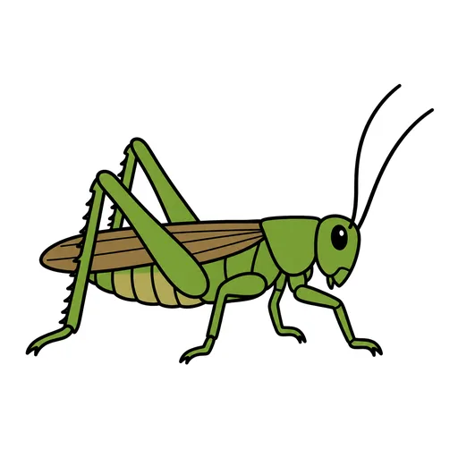 Pictograma de grillo (animales) para SAAC y logopedia