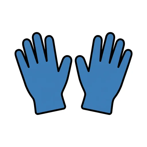Pictograma de guantes (ropa y complementos) para SAAC y logopedia